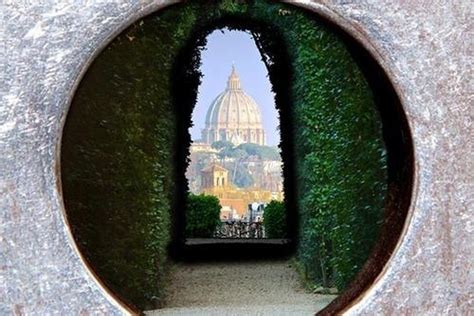 keyhole view in rome.